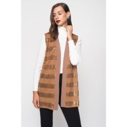 Women's knitted sleeveless vest - Image 3