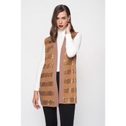 Women's knitted sleeveless vest - Image 5
