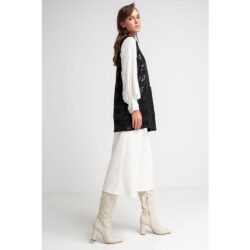 Women's knitted sleeveless vest - Image 7