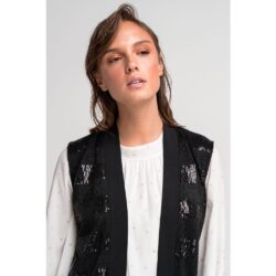 Women's knitted sleeveless vest - Image 8
