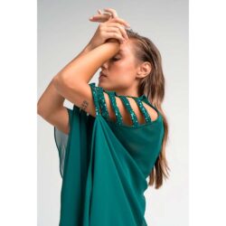 Midi green dress muslin - Image 6
