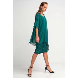 Midi green dress muslin - Image 3