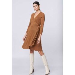 Midi wrap dress lurex - Image 11