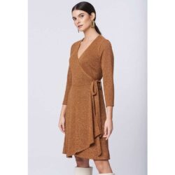 Midi wrap dress lurex - Image 8