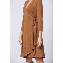 Midi wrap dress lurex - Image 7