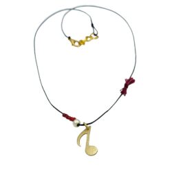 Handmade music note necklace - Image 2