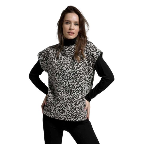 Μπλούζα animal print κοντομάνικη