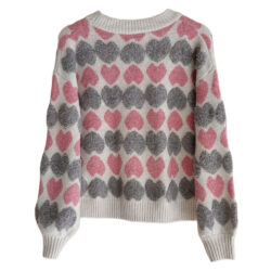 Knitted Blouse with Hearts - Image 2