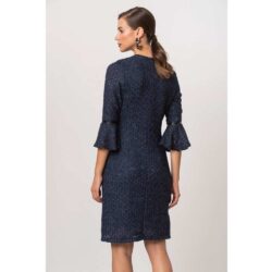 Knitted Bell Sleeve Dress - Image 4