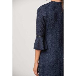 Knitted Bell Sleeve Dress - Image 3
