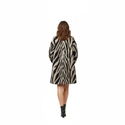 Παλτό animal print Oversized