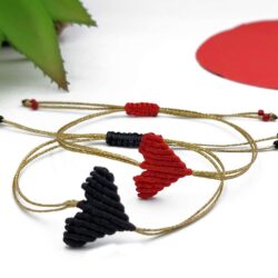 Χειροποίητο Macrame Βραχιόλι Καρδιά - Image 2
