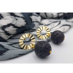 Women's Lava Stud Earrings - Image 3
