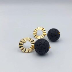Women's Lava Stud Earrings - Image 4