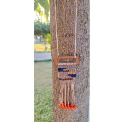 Macrame Necklace Woven Design - Image 4