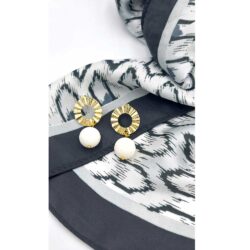 White Coral Stud Earrings - Image 2