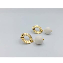 White Coral Stud Earrings - Image 6