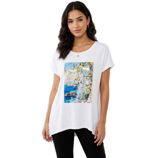 γυναικείο tshirt με στάμπα λεμόνια